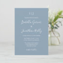 Search for dusty blue wedding invitations Modern