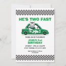 Search for green race car invitations Racing