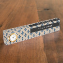 Search for royal blue name plates Fleur de lis
