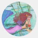 Search for mermaid painting stickers Sea