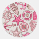 Search for pink starfish stickers Sea