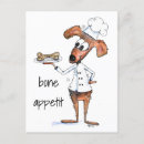 Search for cartoon dog with dog bone postcards Cute