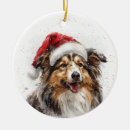 Search for sheltie christmas tree decorations Cute