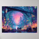Search for neon glow posters Architecture