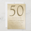 Search for golden wedding anniversary invitations Glitter