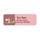 Search for wine glass return address labels Celebrate