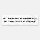 Search for exercise bumper stickers Lazy