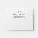 Search for monogrammed wedding envelopes Minimalist