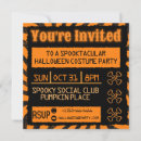 Search for grunge halloween invitations Orange