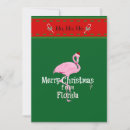 Search for florida christmas cards Santa flamingo