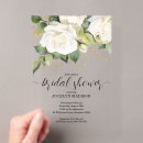 Search for white rose bridal shower invitations Watercolor floral