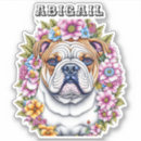 Search for white brown bulldog stickers Dog lovers