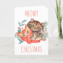 Search for meowy christmas cards Vintage