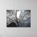 Search for black and white tree canvas prints Winter