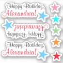 Search for elegant star stickers Birthday party