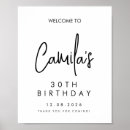 Search for 30th birthday posters Minimalist