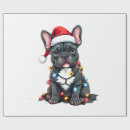 Search for christmas frenchie wrapping paper Dog lover