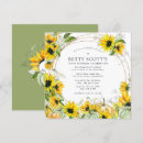 Search for sunflower square invitations Pumpkin