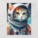 Search for astronaut cat postcards Adorable