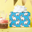 Search for blue and white rabbit wrapping paper Rabbits
