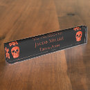 Search for halloween name plates Goth
