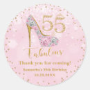 Search for 55th birthday party stickers For her