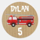 Search for fire truck birthday party stickers Boy