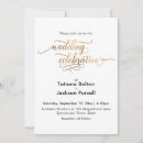 Search for gold calligraphy wedding invitations Minimal