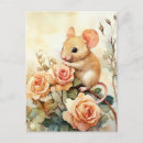 Search for pink mouse postcards Cute