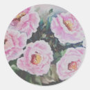 Search for pink rose painting stickers Botanical
