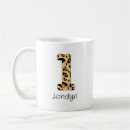 Search for leopard monogram mugs Cute