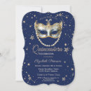 Search for navy blue quinceanera invitations Princess