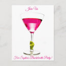 Search for martini hens party invitations Girly