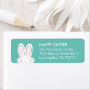 Search for happy easter bunny return address labels Cute