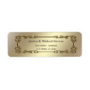 Search for ornate frame return address labels Vintage