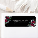 Search for festive floral return address labels Holly berry