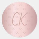 Search for dusty rose stickers Monogram initials