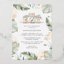 Search for gold safari baby shower invitations Palm leaves