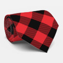 Search for buffalo plaid ties Red