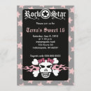 Search for rocker birthday invitations Girl