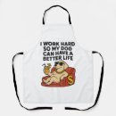 Search for work animal aprons Weimaraner