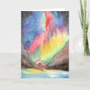 Search for aurora cards Watercolor