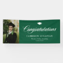 Search for green graduation banners Congratulations