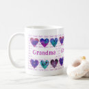 Search for purple and teal mugs Typography
