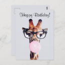 Search for cute zoo animals birthday cards Giraffe