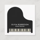 Search for music teacher business cards Grand piano
