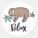 Search for lazy animals stickers Relax