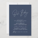 Search for navy blue baby shower invitations Elegant