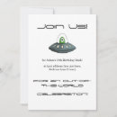 Search for blue alien invitations Spaceship