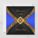 Search for royal blue 40th birthday invitations Elegant birthday party